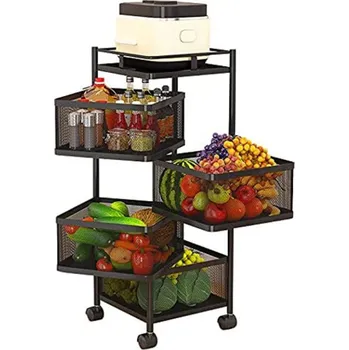 Příslušenství ke karavanu Box úložný pojízdný, 5 košů čtvercových , v91cmxh29cmxš29cm