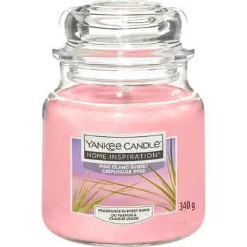 Svíčka Yankee Candle Vonná svíčka Pink Island Sunset, vůně citrusů, melounu a borůvky, 340 g&nbsp;29458