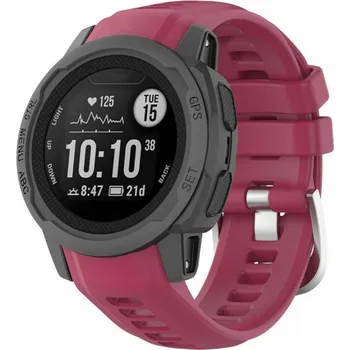 Příslušenství k chytrým hodinkám eses Silikonový řemínek pro Garmin Instinct 2S - Vínový