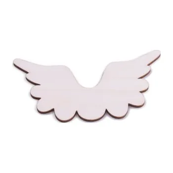 Vánoce CZ Dřevěná andělská křídla vzor 2 Velikost: 5,5 - 10,6cm 1 ks