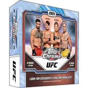 Karetní hra Topps UFC Chrome Mega Box 2025 - sběratelské karty MMA