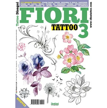 Odstranitelné tetování Tetování květin 3