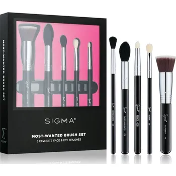 Sigma Beauty Brush Set Sigma Beauty Face F80 Flat Kabuki™ plochý štětec kabuki 1 ks + Sigma Beauty Face F35 Tapered Highlighter Brush štětec na rozjasňovač 1 ks + Sigma Beauty Eyes E25 Blending Brush štětec na rozmazávání očních stínů 1 ks + Sigma Beauty 
