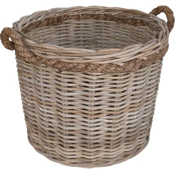 Koš na dřevo ratanový 60 cm