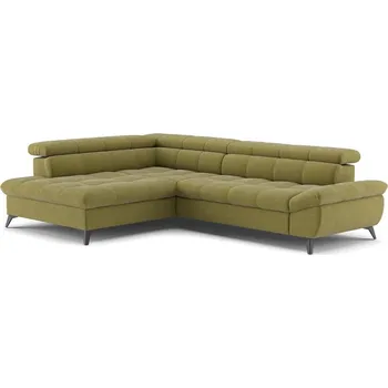 Sedací souprava Rozkládací rohová sedací souprava do L MARANO levá olivová