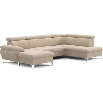 Sedací souprava Rozkládací rohová sedací souprava s úložným prostorem do U CATANIA béžová