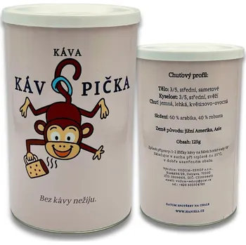 Koření Dárková káva Kávopička – jemná směs arabik s čokoládou a oříškem NE