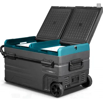 Autochladnička VITRIFRIGO VFD95 12/24V + 230V, 88 L, dva chlazené prostory