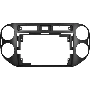 ISO redukce 2DIN Rámeček pro Volkswagen Tiguan I s kabeláží a CANBUS - Černý A7885