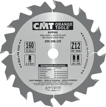 Pilový kotouč IGM CMT C290 Pilový kotouč pro elektronářadí - D190x20 Z12, C29019012H