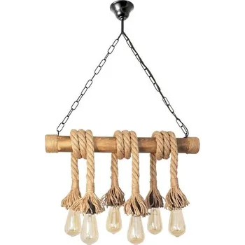 Brilagi - Lustr na řetězu KOS 6xE27/60W/230V buk