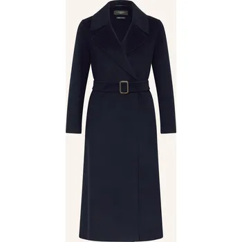 Dámský kabát Weekend Max Mara Dámský Vlněný Kabát Manu, tmavě modrá, 38