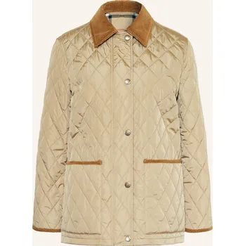 Dámský kabát Burberry Dámská Prošívaná Bunda, světle hnědá, 42