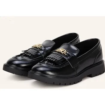 Dámské mokasíny Tommy Hilfiger Dívčí Lakované Mokasíny, černá, 37