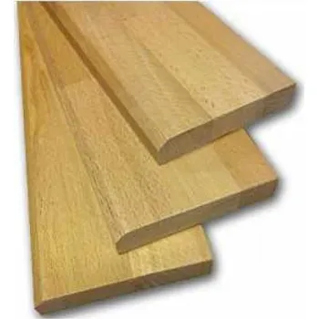 DrevenePrahy.cz Dřevěný práh DUB s radiusem 20x102x2cm Bílá, 2x ochranný lak, s těsněním