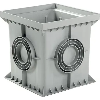 revizní šachta TECHNODRAIN Revizní šachta WELLDRAIN 200 x 200 mm plastová 63-125 mm šedá