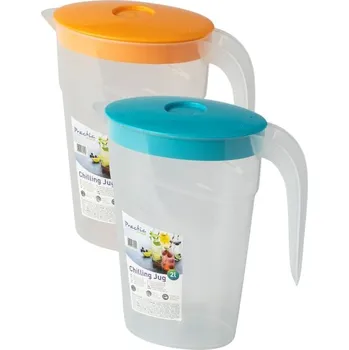 PRACTIC Džbán s víkem a výlevkou 2 l plast mix barev