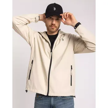 U.S. Polo Assn. pánská bunda HOODED hnědá S