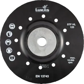 Příslušenství k nářadí LUKAS 36*STF podpěrný talíř 180 pro fíbrové disky vč. matice M14 s chladícími drážkami, A38311801002