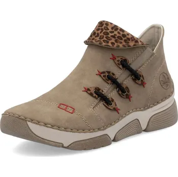 Dámské kozačky Dámská kotníková obuv RIEKER 45983-64 béžová W5 40