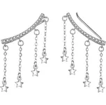 MOISS Hravé podélné náušnice s řetízky E0002951 + 2 měsíce na vrácení zboží