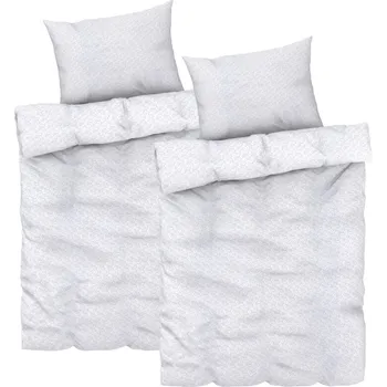 Povlečení LIVARNO home Sada ložního povlečení z mikrovláknitého saténu, 140 x 200 cm, 70 x 90 cm, béžová, 2dílná