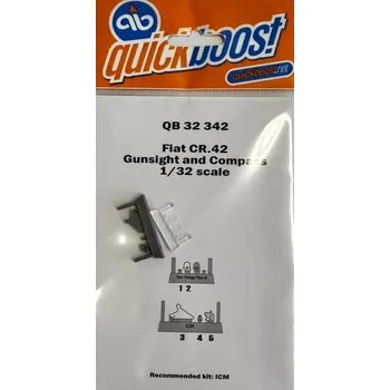 Plastikový model Quickboost 1/32 Fiat CR.42 gunsight and compass (ICM)