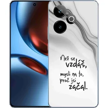 Pouzdro na mobilní telefon Gelový kryt mmCase na Realme GT 7 5G/GT 7T 5G - citát 2 bílé pozadí