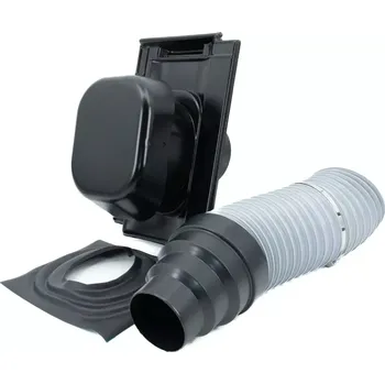 VENTEO - Odvětrávací střešní komplet pr. 150 mm, Contiton 12, černá