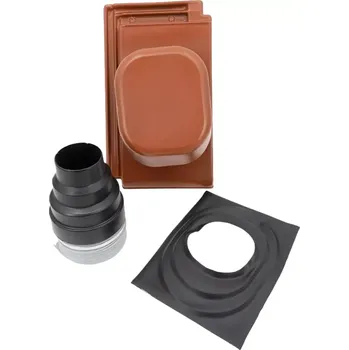 VENTEO - Odvětrávací střešní komplet pr. 150 mm, Planoton 11 (Figaro 11), cihlová
