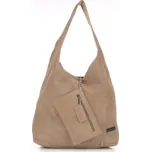 Kožené kabelka shopper bag Vittoria Gotti béžová V8802