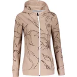 Dámská funkční mikina na zip premium ALTISPORT VOJ/ALW100MI02 HNĚDÁ M