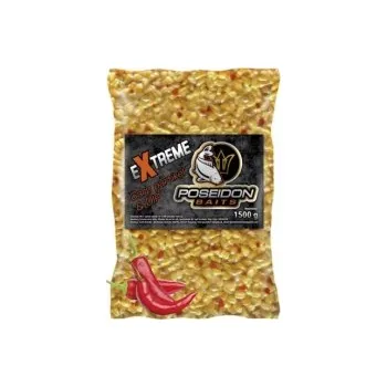 Návnadová surovina Poseidon Baits Partikl Kukuřice/Chilli 1500g