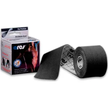 Tejpovací páska ARES kinesiology tape 5cm x 5m Barva: Černá