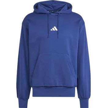 Pánská mikina Pánská sportovní mikina přes hlavu adidas ESSENTIALS FEELCOZY FLEECE HOODIE modrá JE3810 - L | UK 8 | US 8,5