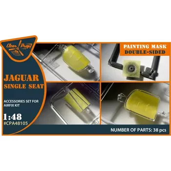 Plastikový model Clear Prop models 1/48 Jaguar - Single seat pant.mask double-sided