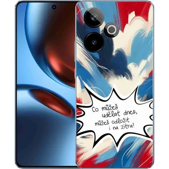 Pouzdro na mobilní telefon Gelový kryt mmCase na Realme GT 7 5G/GT 7T 5G - vtipný text 9 bílé pozadí