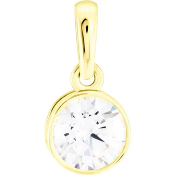 Přívěsek Leru Zlatý přívěsek se zirkonem minimalistický