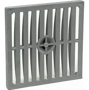 revizní šachta TECHNODRAIN Rošt pochozí A15 pro revizní šachtu WELLDRAIN plastový 400 x 400 mm šedý