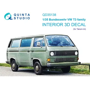Plastikový model Quinta studio 1/35 Bundeswehr VW T3 Family 3D-Print.&col.inter.