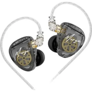Sluchátka KZ | KZ Merga dynamická HiFi sluchátka do uší, stříbrná