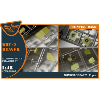 Plastikový model Clear Prop models 1/48 DHC-2 Beaver painting mask (DORA W.)