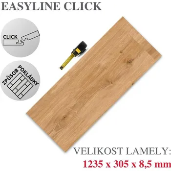 vinylová podlaha Vinylová podlaha DP 8570 Dub císařský hnědý Varianta: Easyline Click (plovoucí)