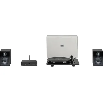 Gramofon Pro-Ject STEREO SET E PHONO - Minimalistický audio systém s gramofonem, černý