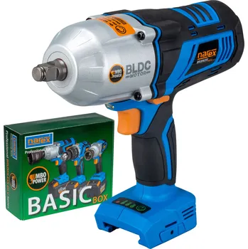 Bezuhlíkový rázový utahovák Narex ASR 600-3MTB s regulací, 60V, 1/2", 1500Nm, bez aku