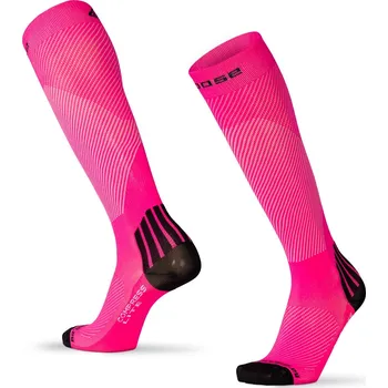 Pánské ponožky Moose Lehké kompresní podkolenky Compress LITE Barva: Fluo Růžová, Velikost: XXL