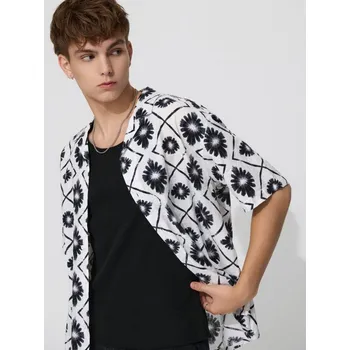 Pánská košile Košile s krátkými rukávy - M - House - vícebarevná - 825FT-MC1