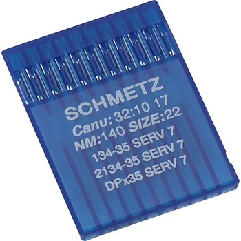 Strojové jehly pro průmyslové šicí stroje Schmetz 134-35 SERV 7 140