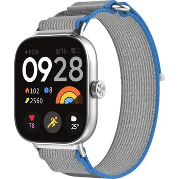 Ostatní příslušenství k chytrým hodinkám eses Nylonový řemínek pro Xiaomi Redmi Watch 4, 5, 6 a Smart Band 8 Pro a 9 Pro - Modro šedý