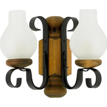 Nástěnné svítidlo Brilagi - Nástěnné svítidlo RUSTIC 2xE14/40W/230V buk/ořech